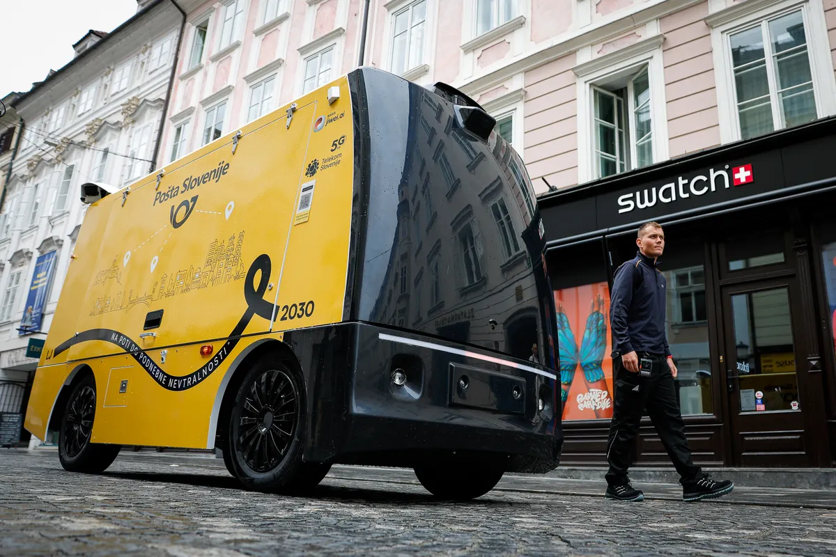 RoboVan on a Ljubljana street